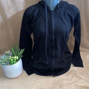 Black sports hoodie